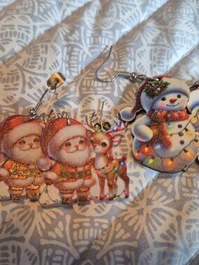 Christmas earrings